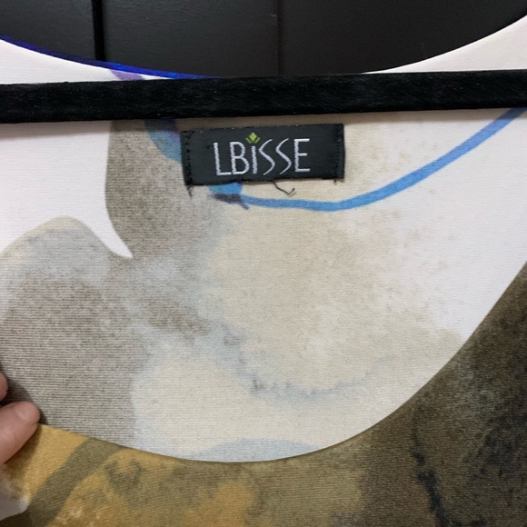 Lbisse 2X Floral Maxi Dress stretchy comfy spring colorful - Picture 4 of 6